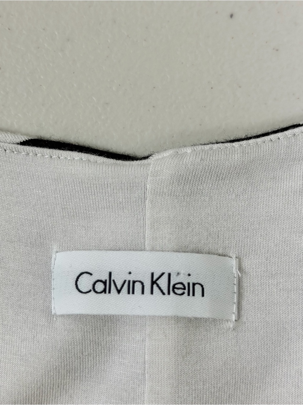 Calvin Klein Black and White Chevron Stripe Maxi Dress Size 4 - Picture 14 of 16